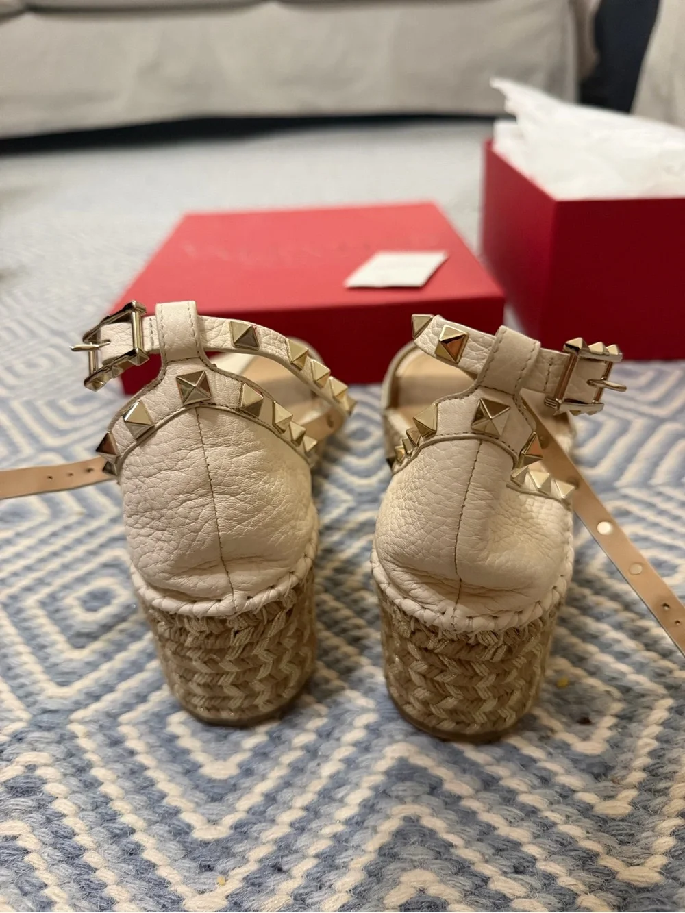 Valentino espadrille platform